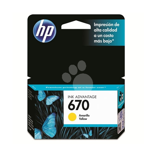 cartucho tinta original amarillo HP 670