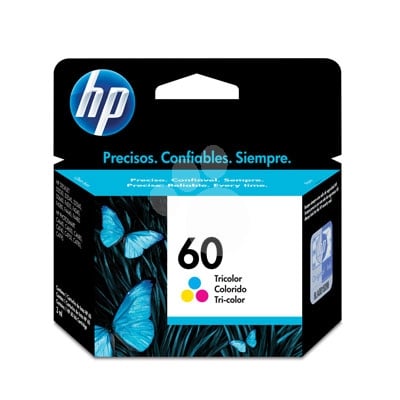 cartucho tinta tricolor original HP 60