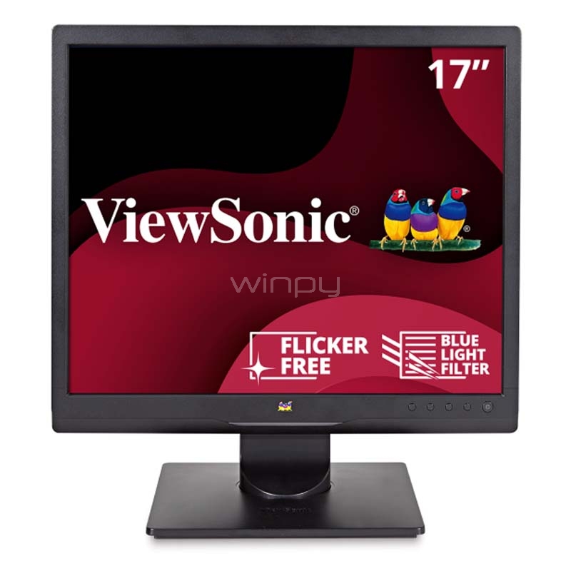 Monitor ViewSonic VA708A de 17“ (LED, 1280x1024pix, VGA, VESA)