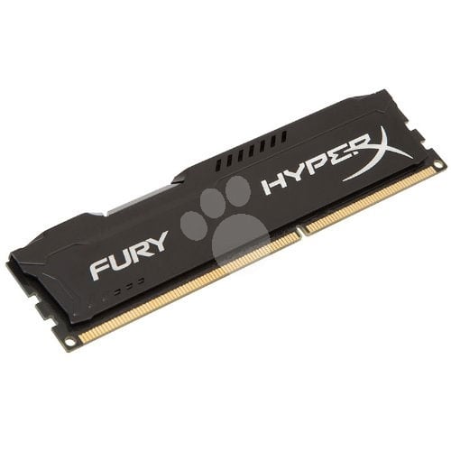 Memoria RAM HyperX FURY BLACK de 8 GB (1600 MHz, DDR3, CL10, DIMM)