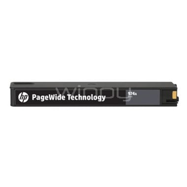Cartucho original PageWide HP 974A negro (L0R96AL)