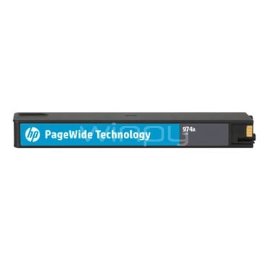 Cartucho original PageWide HP 974A cian (L0R87AL)