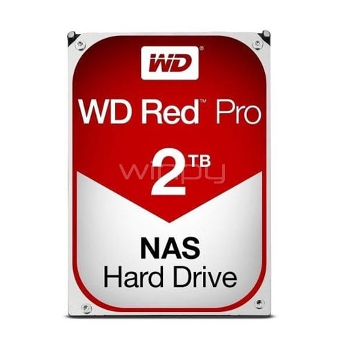 Disco Duro Western Digital RED PRO de 2TB para NAS (SATA, 7200rpm, Formato 3.5)
