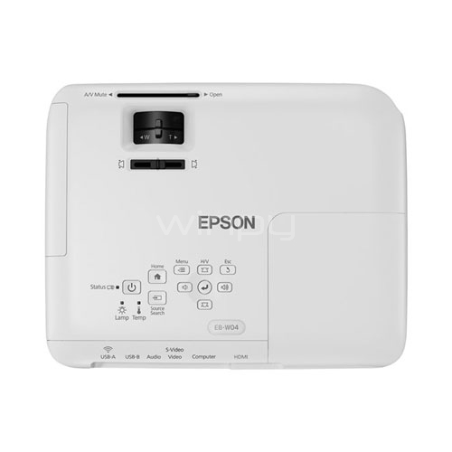 Proyector Epson PowerLite W04+ 3000 lumens WXGA