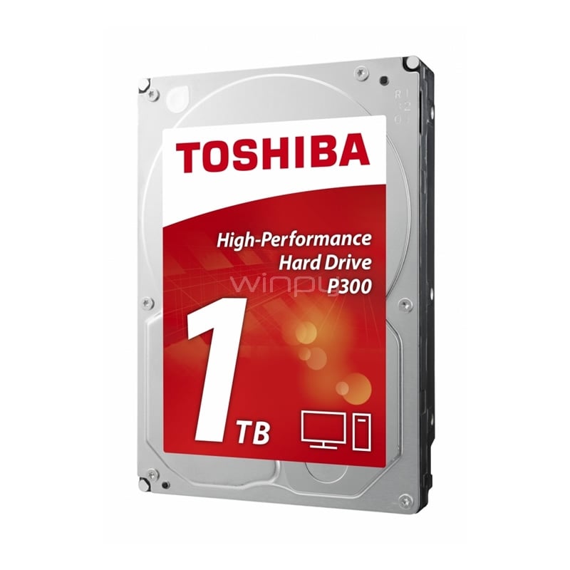 disco duro toshiba p300 de 1tb (sata, formato 3.5“, 7200rpm, 64mb caché)