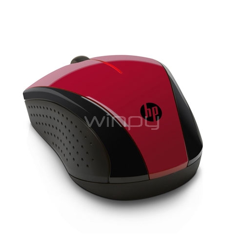 Mouse inalámbrico HP X3000 (1200dpi, USB 2.4 Ghz, Rojo)
