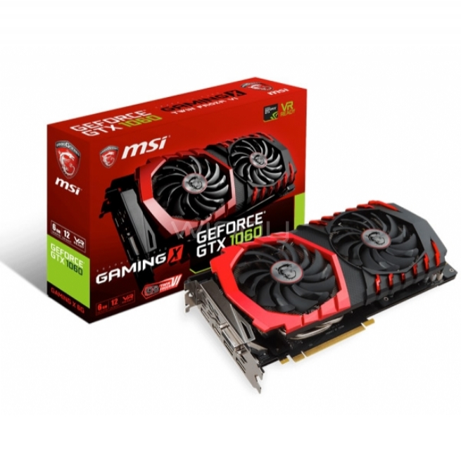 Tarjeta de Vídeo MSI NVIDIA GeForce GTX 1060 GAMING X 6GB GDDR5